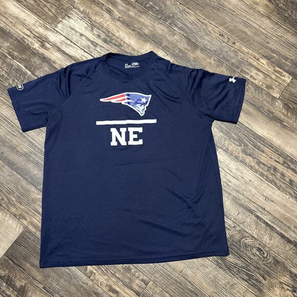New England Patriots T-Shirt Men’s Combine Authentic Under Armour Hestgear XL - Picture 1 of 7
